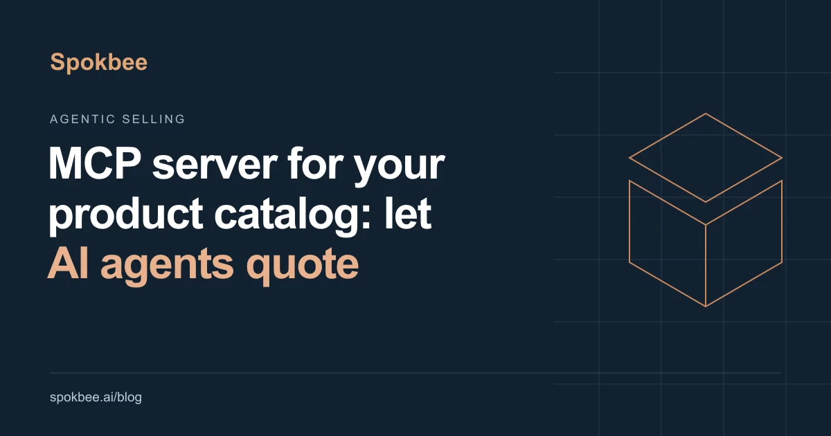 MCP server for your product catalog: let AI agents quote